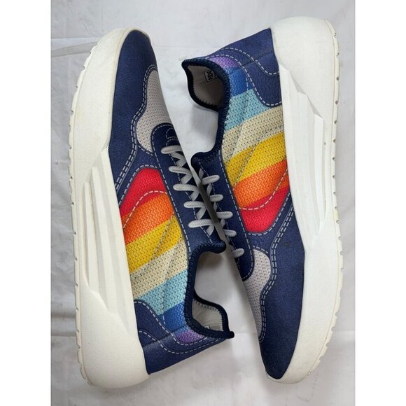 Psudo Court Blue Multicolor Slip On Stretch Sneaker Mens Size 13 - Picture 8 of 12